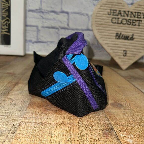 Vintage 80s 90’s Golds Gym Neon Canvas Fanny Waist Pack Bag Athletic Rare - Picture 11 of 15